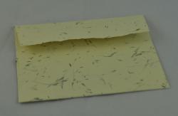 Obálka z ručného papiera- trávový žltý