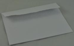 Obálka z ručného papiera- sľudový biely