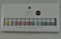 Sada acrylovch farieb 12ks (12ml), pastelov