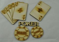 Dreven ozdoba- poker party, 5ks