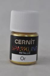 Cernit sparkling prášok 3g- metalická zlatá