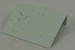 Oblka na darekov karty z runho papiera- trvov zelen