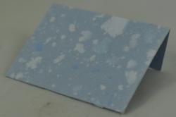 Oblka na darekov karty z runho papiera- kombinovan modr