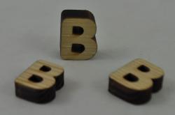 Drevené písmeno- B