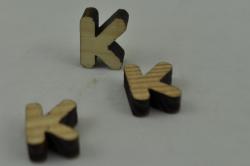 Drevené písmeno- K