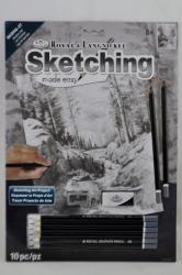 Maľovanie skic. ceruzkami (25x35cm)- Potok